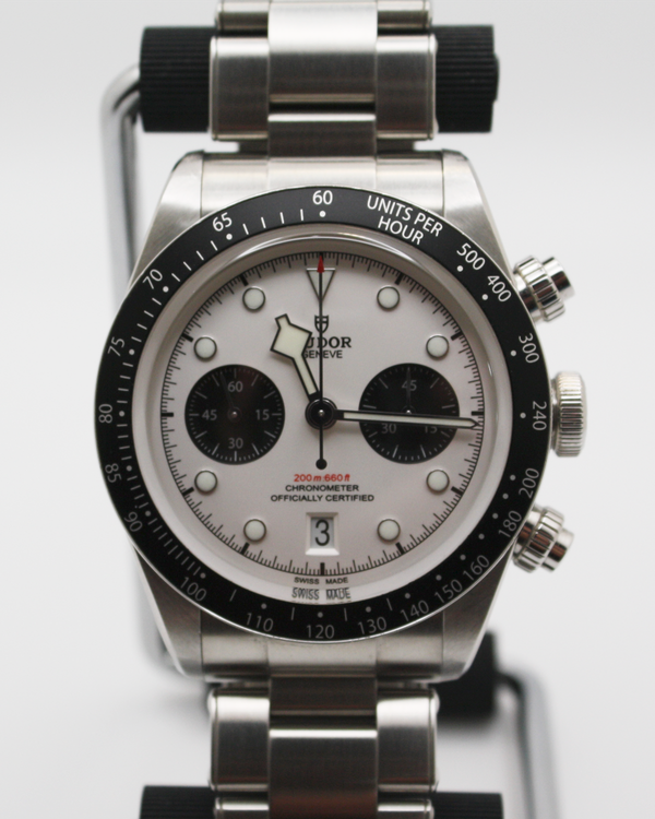 2021 Tudor Black Bay Chrono "Panda" 41MM White Dial Steel Bracelet (79360N)