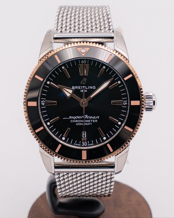 Breitling Superocean Heritage II B20 44MM Black Dial Steel Bracelet (UB2030121B1A1)