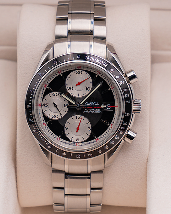 2014 Omega Speedmaster Date 40MM Black Dial Steel Bracelet (3210.51.00)