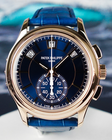 2024 Patek Philippe Annual Calendar 42MM Blue Dial Leather Strap (5905R-010)