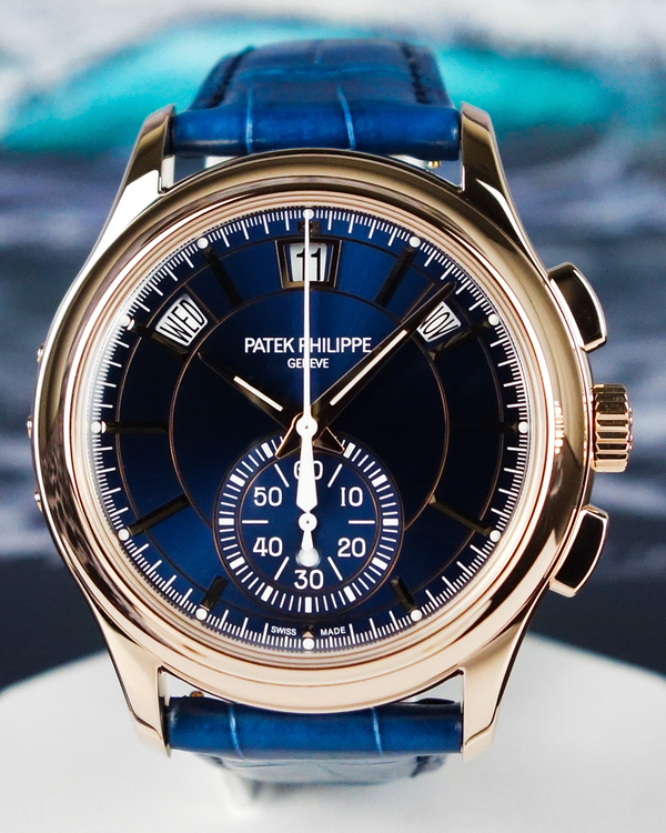 2024 Patek Philippe Annual Calendar 42MM Blue Dial Leather Strap (5905R-010)