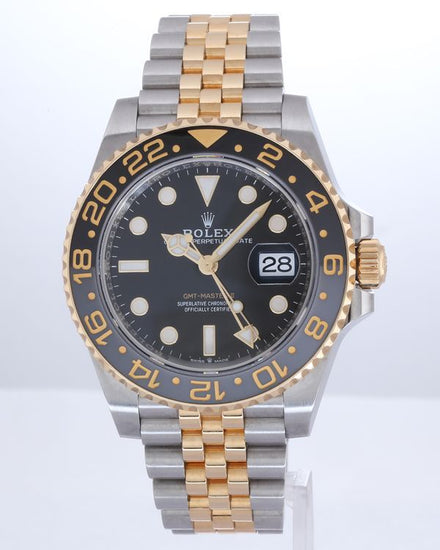 No Reserve - 2023 Rolex GMT-Master II "Bumblebee" 40MM Black Dial Two-Tone Jubilee Bracelet (126713GRNR)