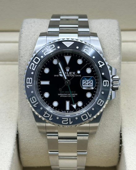2026 Rolex GMT-Master II "Bruce Wayne" 40MM Black Dial Oyster Bracelet (126710GRNR)