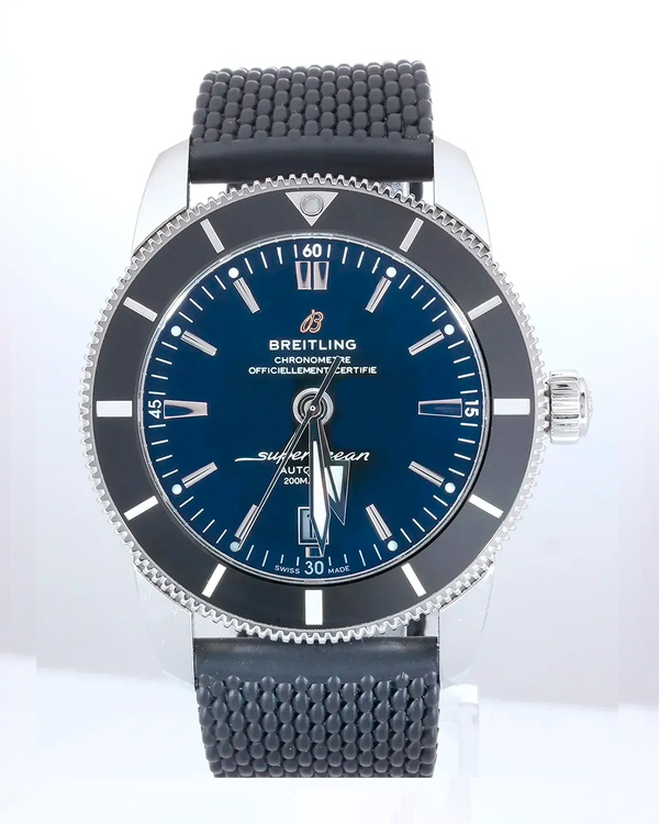 No Reserve - 2024 Breitling Superocean Heritage B20 46MM Black Dial Rubber Strap (AB2020)