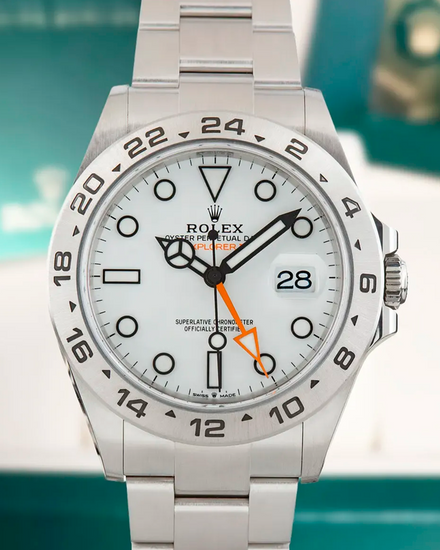 No Reserve - 2025 Rolex Explorer II "Polar" 42MM White Dial Oyster Bracelet (226570)