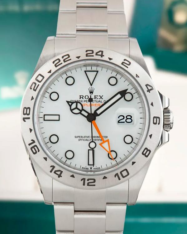 No Reserve - 2025 Rolex Explorer II "Polar" 42MM White Dial Oyster Bracelet (226570)