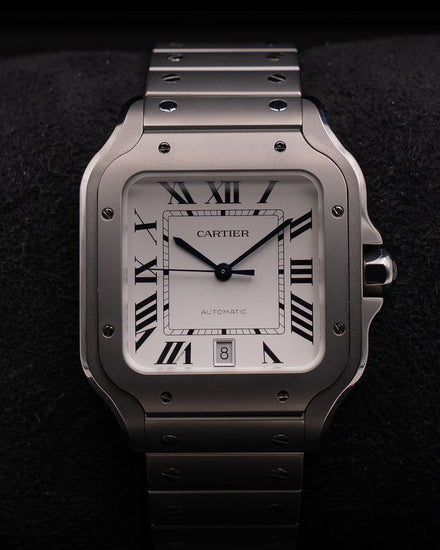 2026 Cartier Santos De Cartier 39.8MM Silver Dial Titanium Bracelet (WSSA0089)