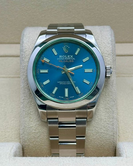 2021 Rolex Milgauss 40MM Blue Dial Oyster Bracelet (116400GV)