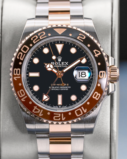 2024 Rolex GMT-Master II "Rootbeer" 40MM Black Dial Two-Tone Oyster Bracelet (126711CHNR)