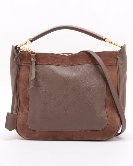 Louis Vuitton Monogram Empreinte Audacieuse Pm Medium Leather Gold-Tone Hardware Leather Strap (Bag)