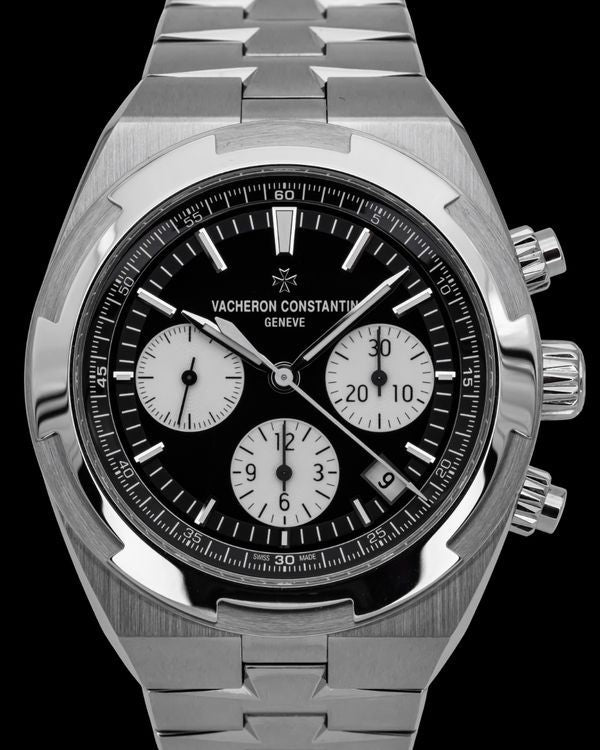 2024 Vacheron Constantin Overseas Chronograph "Reverse Panda" 42.5MM Black Dial Steel Bracelet (5520V/210A-B481)