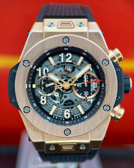 Hublot Big Bang Unico 45MM Skeleton Dial Rubber Strap (411.OX.1180.RX)