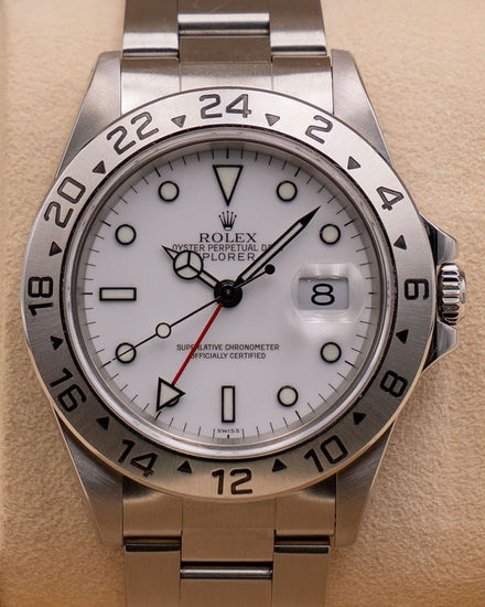 1999 Rolex Explorer II "Polar" 40MM White Dial Oyster Bracelet (16570)