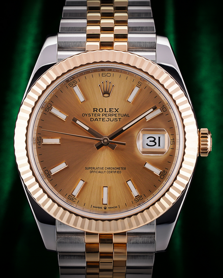 No Reserve - 2019 Rolex Datejust 41MM Champagne Dial Two-Tone Jubilee Bracelet (126333)
