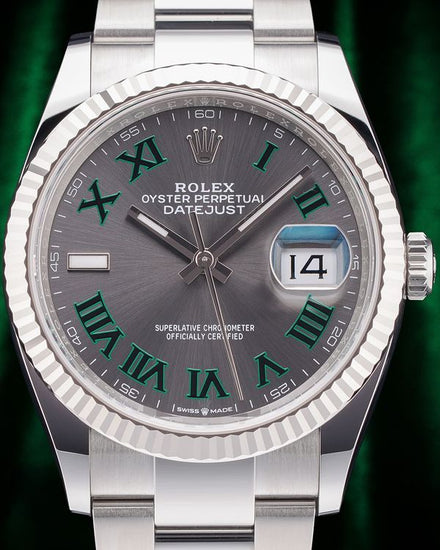 No Reserve - 2026 Rolex Datejust "Wimbledon" 36MM Slate Dial Oyster Bracelet (126234)