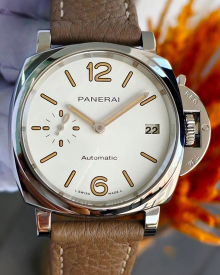 2020 Panerai Luminor Due 38MM White Dial Leather Strap (PAM01043)