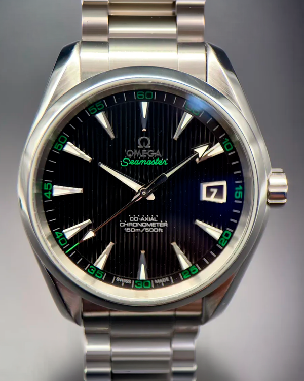 No Reserve - 2024 Omega Seamaster Aqua Terra 150M "Golf Edition" 41.5MM Black Dial Steel Bracelet (231.10.42.21.01.001)