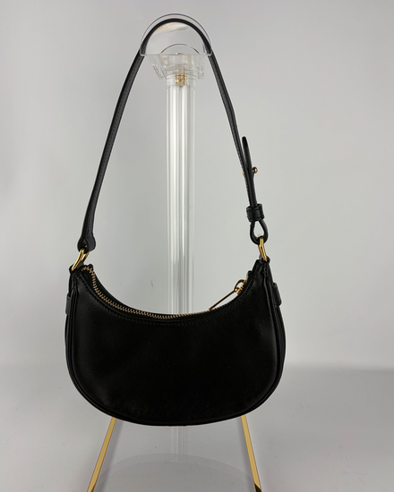 Celine Bag Mini Ava Black Leather Gold-Tone Hardware Leather Strap (Mini Ava)