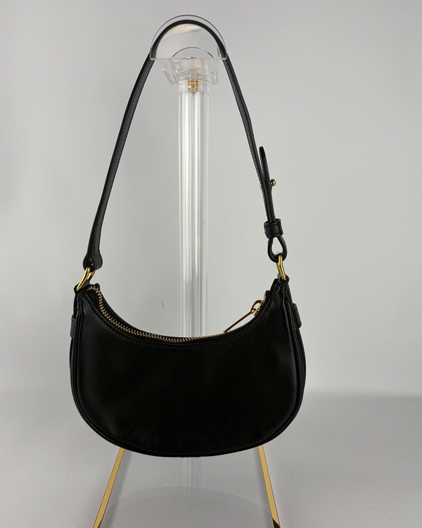 Celine Bag Mini Ava Black Leather Gold-Tone Hardware Leather Strap (Mini Ava)