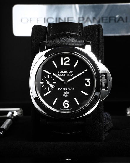 No Reserve - Panerai Luminor Marina 44MM Black Dial Leather Strap (PAM00005)