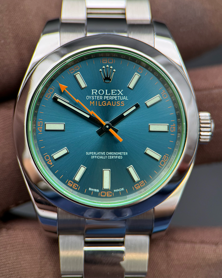 2015 Rolex Milgauss 40MM Blue Dial Oyster Bracelet (116400GV)
