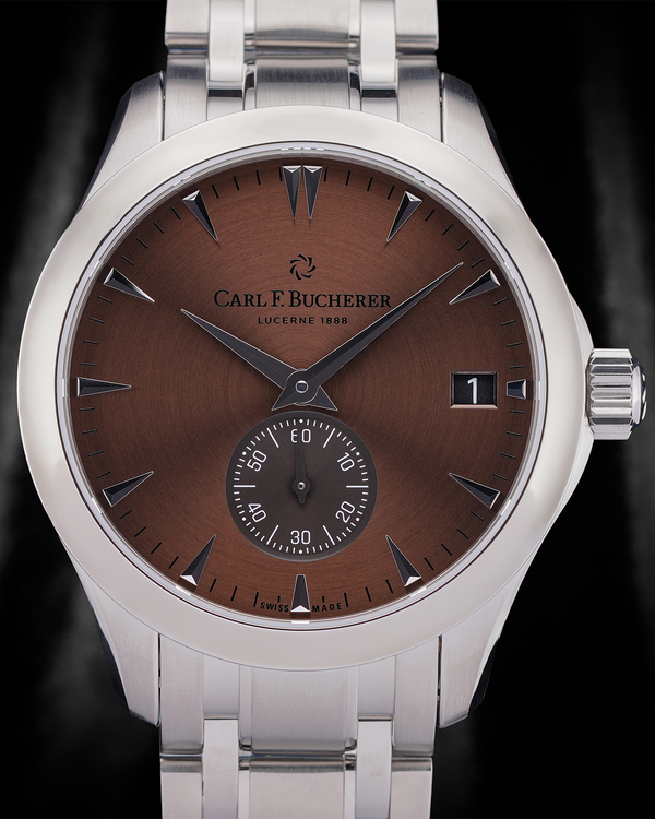 Carl F. Bucherer Manero 40.6MM Brown Dial Steel Bracelet (00.10924.08.93.21)