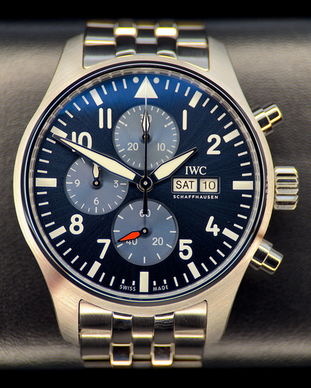 2026 IWC Schaffhausen Pilot Chronograph 43MM Blue Dial Steel Bracelet (IW378004)