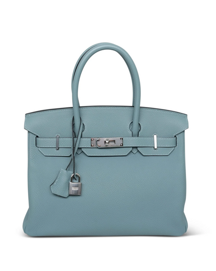 2020 Hermès Birkin 30 Ciel Togo Palladium Plated Y Stamp (30)