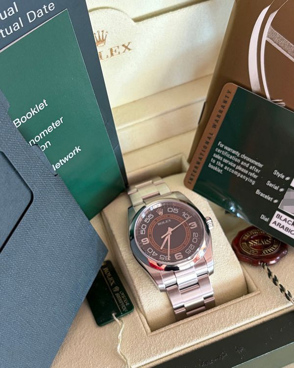 Rolex Oyster Perpetual 36MM Black Dial Oyster Bracelet (116000)