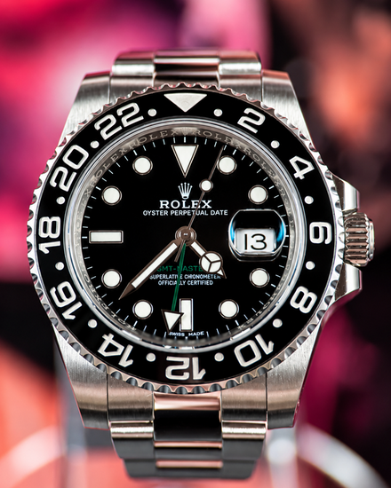 No Reserve - 2018 Rolex GMT-Master II 40MM Black Dial Oyster Bracelet (116710LN)