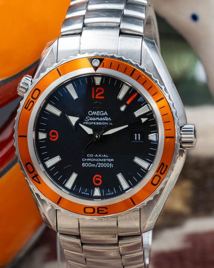 No Reserve - 2011 Omega Seamaster Planet Ocean 600M 45.5MM Black Dial Steel Bracelet (2208.50.00)