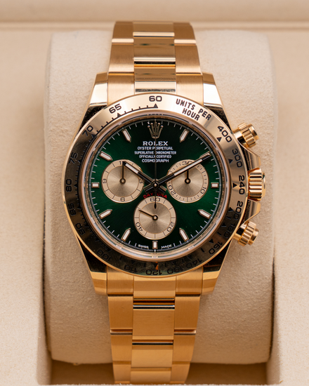 2026 Rolex Cosmograph Daytona "John Mayer" 40MM Green Dial Yellow Gold Oyster Bracelet (126508)