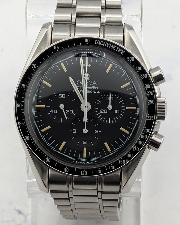 No Reserve - 1994 Omega Speedmaster Professional Moonwatch 42MM Black Dial Steel Bracelet (3590.50.00)