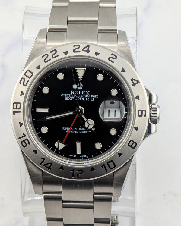 No Reserve - 2000 (P Serial) Rolex Explorer 40MM Black Dial Oyster Bracelet (16570)