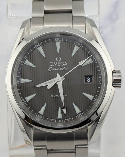No Reserve - Omega Seamaster Aqua Terra 150M 38.5MM Quartz Black Dial Steel Bracelet (231.10.39.60.06.001)