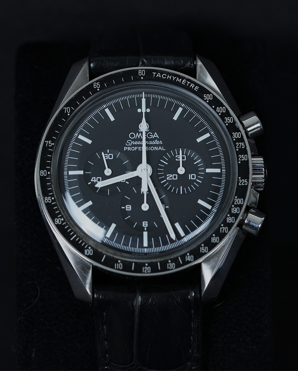2012 Omega Speedmaster Professional Moonwatch 42MM Black Dial Leather Strap (145.0022)
