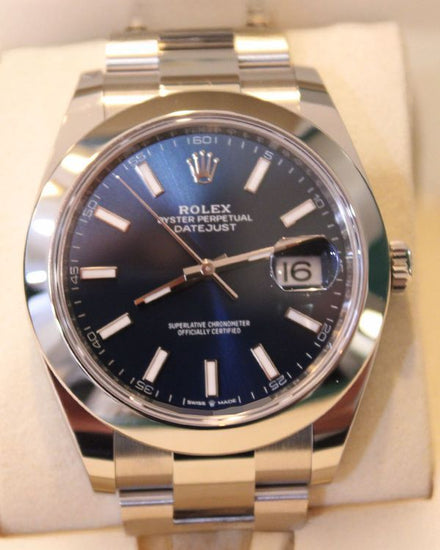 2026 Rolex Datejust 41MM Blue Dial Oyster Bracelet (126300)