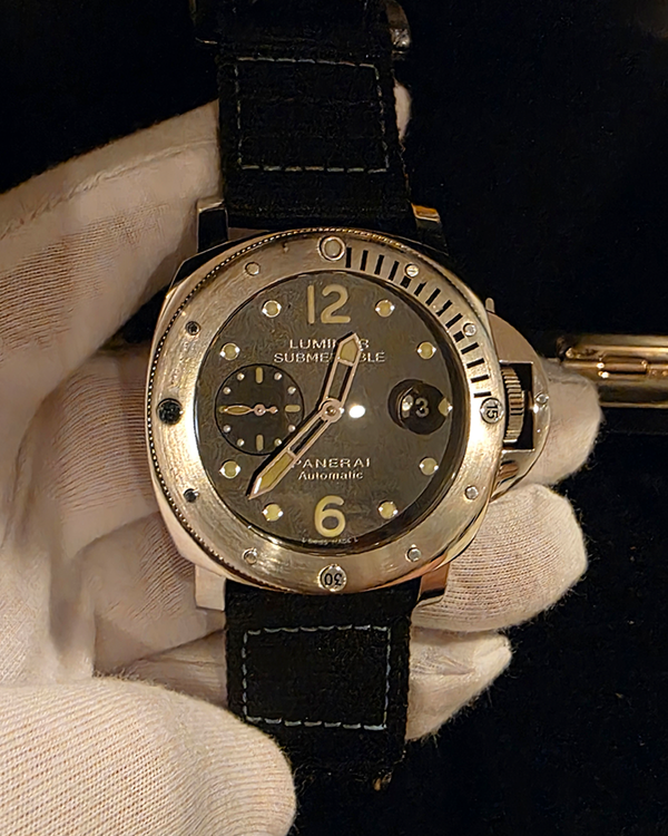 No Reserve - 2014 Panerai Luminor Submersible 44MM Black Dial Textile Strap (PAM00024)