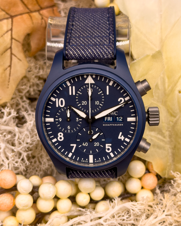 2023 IWC Schaffhausen Pilot Chronograph Top Gun Oceana 41MM Blue Dial Textile Strap (IW389404)