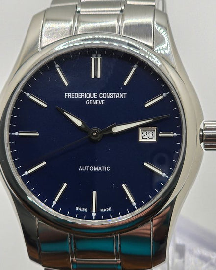 Frederique Constant Classics 40MM Blue Dial Steel Bracelet (FC-303N6B6B)