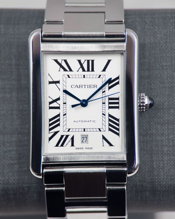 No Reserve - 2014 Cartier Tank Solo XL 31MM Silver Dial Steel Bracelet (W5200028)