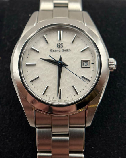 No Reserve - 2024 Grand Seiko Heritage Collection "Snowflake" 28.9MM Quartz White Dial Steel Bracelet (STGF359)
