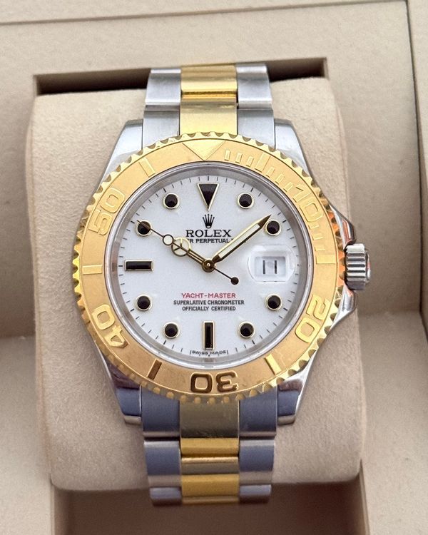 Rolex Yacht-Master 40MM White Dial Two-Tone Oyster Bracelet (16623)