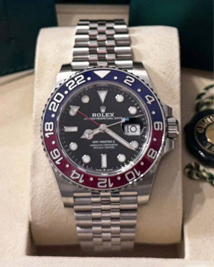 2025 Rolex GMT-Master II "Pepsi" 40MM Black Dial Jubilee Bracelet (126710BLRO)