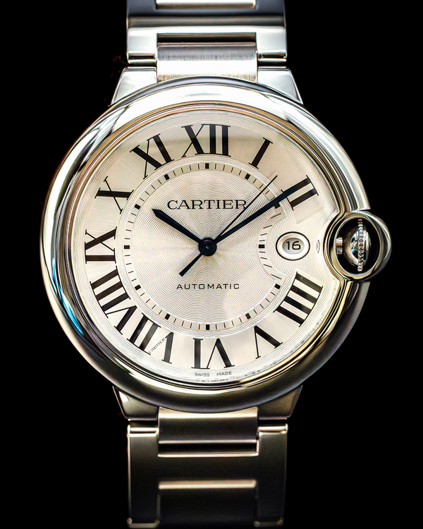 2025 Cartier Ballon Bleu 42MM Silver Dial Steel Bracelet (WSBB0049)