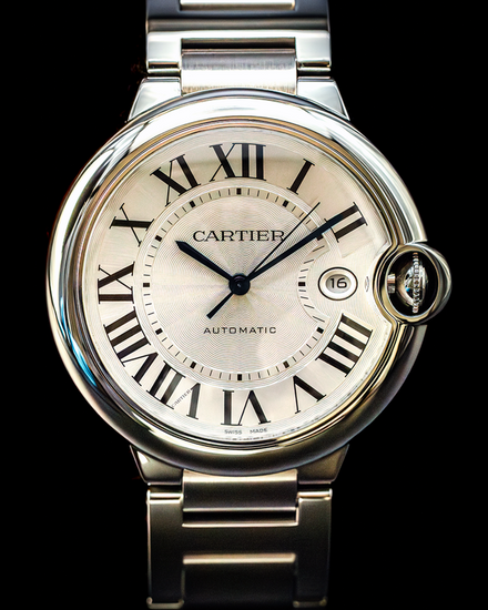 2025 Cartier Ballon Bleu 42MM Silver Dial Steel Bracelet (WSBB0049)