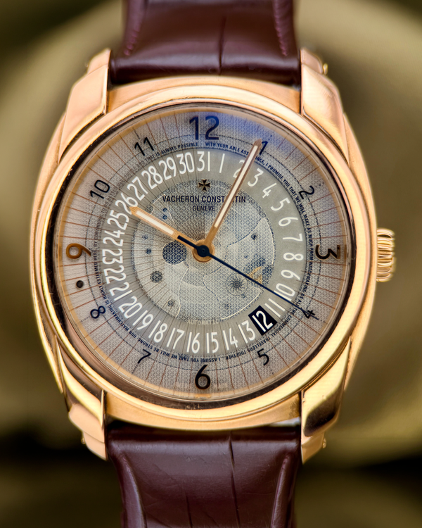 2018 Vacheron Constantin Quai De I'lle Date 41MM Skeleton Dial Leather Strap (86050/000R-9342)