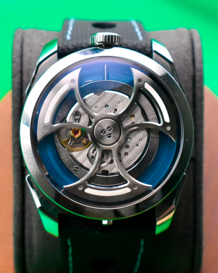 2024 MB&F MAD Edition 1 "Ocean Blue" S.E. 42MM Skeleton Dial Leather Strap (M.A.D.1S)