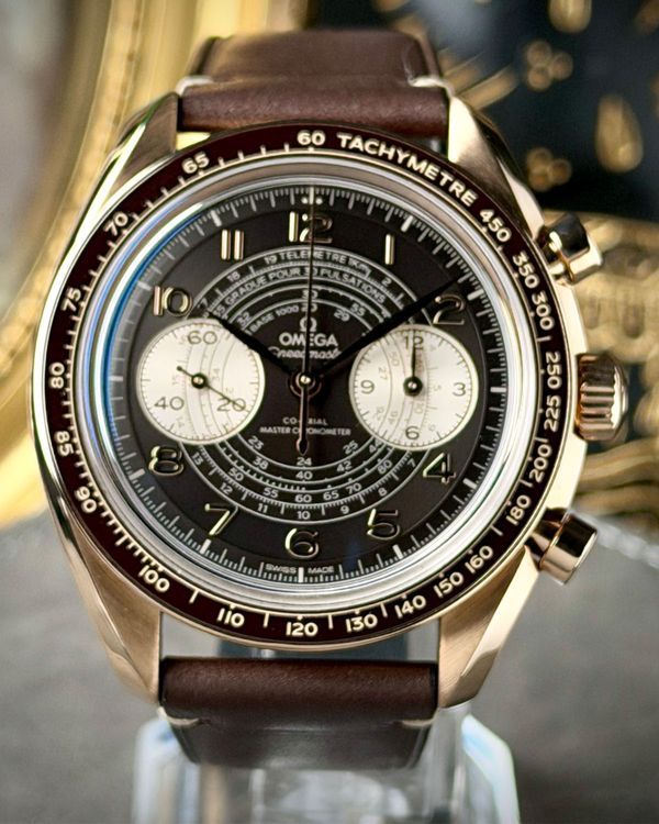 2023 Omega Speedmaster Chronoscope 43MM Brown Dial Leather Strap (329.92.43.51.10.001)