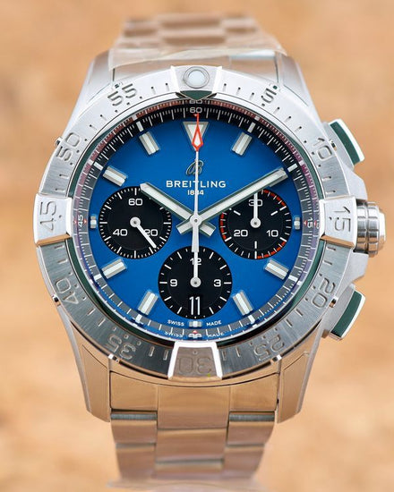No Reserve - 2024 Breitling Avenger 42MM Blue Dial Steel Bracelet (AB0146101C1A1)